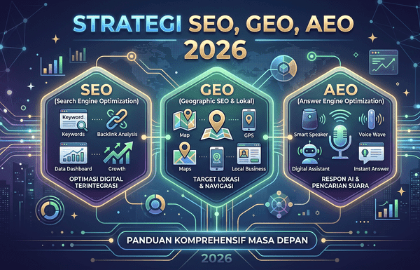 Strategi SEO GEO AEO 2026: Panduan Lengkap + Data Riset